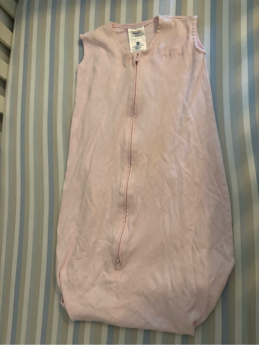 Halo Pink Sleeveless Zippered Baby Sleep Sack